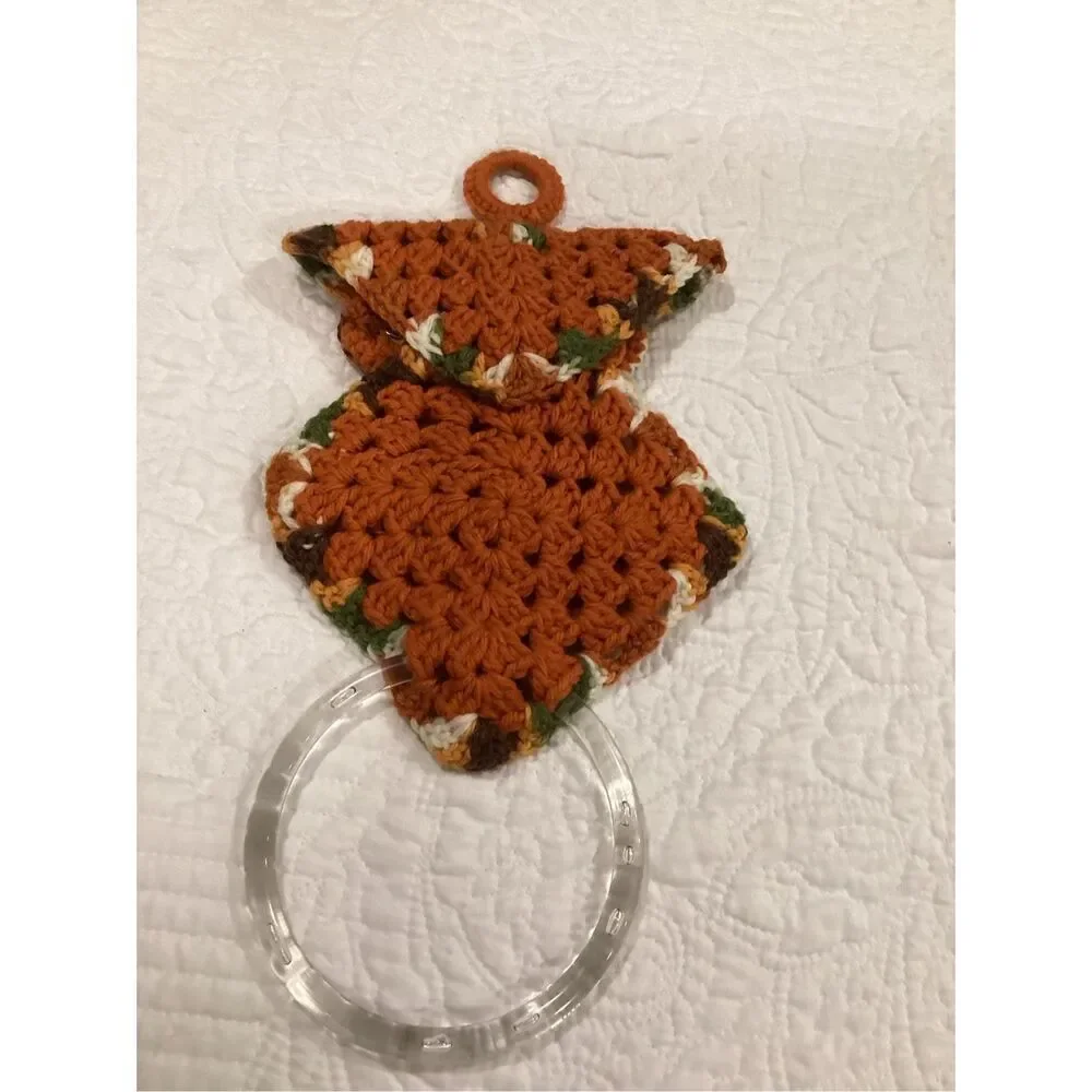 Vintage Crochet Owl Notepad & Towel Holders